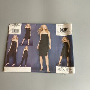 Vogue Pattern 2417 - DKNY Designer Top, Tunic, Skirt & Pants - Sizes 8-10-12